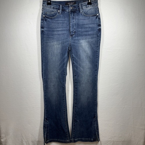 Judy Blue Denim - Judy Blue Blue Slim Boot Jeans Size 9/29 (28x30) Blue Medium Wash High Rise